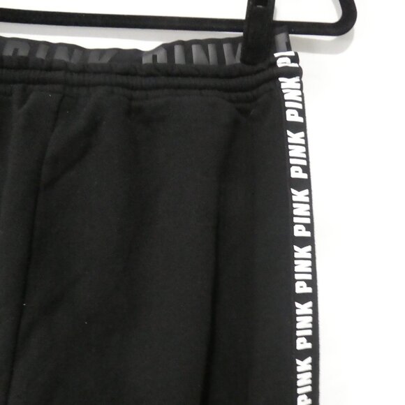 PINK - Victoria's Secret | small | Black Trackpants | White "PINK" Print Sides - Picture 12 of 16